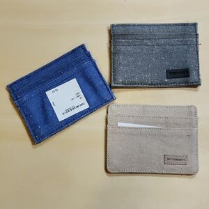 Slim Wallet To The Market Organic Cotton Slim Cardholder Lot Of 3, 4x3